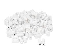 Jonlaki 100 Conectores de Prensa de Resorte de 2 Puertos Retardantes de Llama CH2 para Cableado Eléctrico