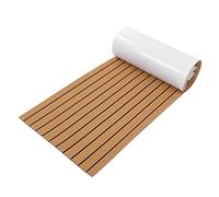 Jonlaki Alfombrilla Antideslizante de Espuma EVA de Alta Densidad para Suelo de Barcos Marinos, para Yates y Autocaravanas, Adhesivo de 240x60cm, Gris Oscuro (B (oro + negro))