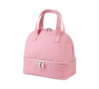 Jonlaki Bolsa de Almuerzo con Aislamiento de Doble Capa para Hombres y Mujeres, Portador de Comida Térmica Portátil con Bolsillos con Cremallera para la Escuela y el Trabajo