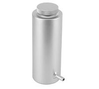Jonlaki Botella de Desbordamiento de Lata de Aceite Refrigerante de 3x7,5 Pulgadas, 800ml/27oz para Vehículo (SILVER)