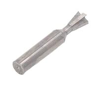 Jonlaki Broca Enrutadora de de Milano, Fresa de Carburo de 4 Flautas para Carpintería, Fácil Instalación, Vástago de 10mm, Longitud de 60mm (10x80°x60L)