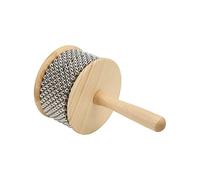 Jonlaki Cabasa de Madera Portátil para Niños - Instrumento Musical de Acero con Manivela para Enseñar Ritmo y Sonido, para Edades de 4 Años en Adelante (Kabasa grande)