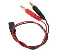 Jonlaki Cable Adaptador Futaba Hembra a Banana Macho 4,0 para Carga de Equilibrio de Batería LiPo 22AWG, Accesorio RC Seguro y Versátil