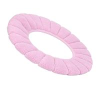 Jonlaki Cubierta De Inodoro Lavable Engrosada - Cojín De Material Suave para Una Comodidad Cálida,Accesorio De Baño Beige (Pink)