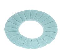 Jonlaki Cubierta De Inodoro Lavable Engrosada - Cojín De Material Suave para Una Comodidad Cálida,Accesorio De Baño Beige (Green)