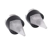 Jonlaki Cubiertas de Lente de Luz de Giro para Bicicletas de Lujo - Indicador de Cuadro para Calle con Luces Destacadas - Elegante y Fácil de Instalar (en blanco y negro)