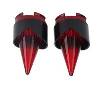 Jonlaki Cubiertas de Lente de Luz de Giro para Bicicletas de Lujo - Indicador de Cuadro para Calle con Luces Destacadas - Elegante y Fácil de Instalar (Negro y rojo)