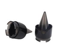 Jonlaki Cubiertas de Lente de Luz de Giro para Bicicletas de Lujo - Indicador de Cuadro para Calle con Luces Destacadas - Elegante y Fácil de Instalar (Negro y gris)