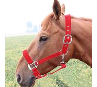 Jonlaki Halter de Caballo Rojo Engrosado de 6 Mm para Control y Comodidad de Conducción - Accesorio de Brida