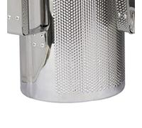 Jonlaki Instrumento Musical Guiro de Metal con Raspador - Coctelera Guiro de Percusión Manual para Educación Temprana y Exploración Musical