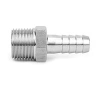 Jonlaki Junta de Púas de Conector Rápido de Rosca Macho BSPT de 2 Uds/2 Pulgadas para Herramientas de Equipos Neumáticos (BSPT1/"-10 mm)