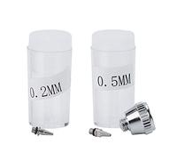 Jonlaki Kit de Aerógrafo de Alimentación de Doble Acción JP-131T con Vaso de Gran Capacidad para Pintura y Manualidades de Artistas