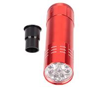 Jonlaki Lámpara LED Probadora de Huevos para Incubar Huevos de Codorniz, Ganso y Pato, Vela Portátil con Foco Cónico, Segura para el Desarrollo de Embriones (Rojo)