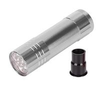 Jonlaki Lámpara LED Probadora de Huevos para Incubar Huevos de Codorniz, Ganso y Pato, Vela Portátil con Foco Cónico, Segura para el Desarrollo de Embriones (Silver)