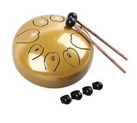 Jonlaki Lengua de Acero de 6 Pulgadas y 8 notas: Instrumento de Percusión de Sonido Resonante Claro para Meditación, Creatividad y Reproducción de Música Portátil (YELLOW)