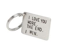 Jonlaki Llavero de Cumpleaños de Acero Inoxidable Te Amo más, Accesorio único e Inoxidable que No Se Decolora para Bolsos, Carteras y Automóviles