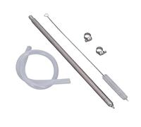 Jonlaki Llenador de Botellas de Cerveza con Resorte de Acero Inoxidable de 35,2 Cm con Cepillo y Abrazadera de Manguera para el Hogar