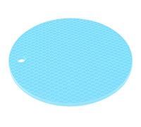 Jonlaki Mantel Individual Redondo De Silicona Engrosada, Almohadilla Aislante De Grado Alimenticio para Microondas, Horno Y Refrigerador - Azul (BLUE)
