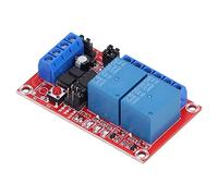 Jonlaki Módulo de relé de 2 Canales con Interruptor de luz: Autobloqueo, Enclavamiento y Modos de Disparo para Proyectos Electrónicos (5V)