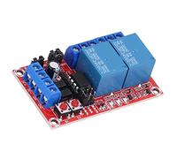 Jonlaki Módulo de relé de 2 Canales con Interruptor de luz: Autobloqueo, Enclavamiento y Modos de Disparo para Proyectos Electrónicos (24V)