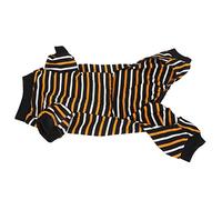 Jonlaki Pijamas de a Rayas Suaves y Elegantes para Fiestas, Sesiones de Fotos y Uso Diario: Diseño de Punto de Cuello Alto para Tu Amigo Peludo (S)