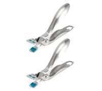 Jonlaki Pinzas de Cocina Ergonómicas de Acero Inoxidable, Pinzas para Escaldar, Platos de Comida, Tazones, Platos con Abridor de Botellas, 2 uds.