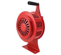 Jonlaki Sirena de Manivela Volumen Ajustable Impermeable Aleación de Aluminio Alarma Manual Emergencia 125 DB Fuerte para Fábricas Depósitos de Petróleo (Rojo)