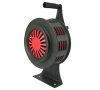 Jonlaki Sirena de Manivela Volumen Ajustable Impermeable Aleación de Aluminio Alarma Manual Emergencia 125 DB Fuerte para Fábricas Depósitos de Petróleo (DE Verde)