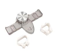 Jonlaki Soporte Transparente para Escoba y Fregona, Ventosa para Mascotas, para Cocina, Baño, Lavadero (gris transparente)