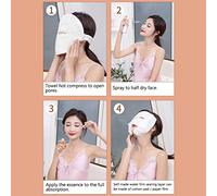 Jonlaki Toalla Facial Espesada Artefacto de Belleza Hidratante de Hidratación Caliente e Hidratante (cuerda unida)