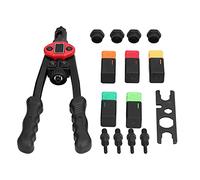 Jonlaki Tuerca Remachadora de Acero Inoxidable, Herramienta de Remachado Manual con Kit de Tuercas M3 M4 M5 M6 M8, y Diseño Ergonómico