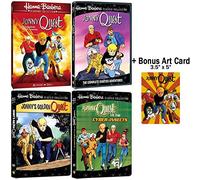 Jonny Quest: Complete Hanna Barbera Original & Sequel Series - 39 Episodes + 2 Movies (Golden Quest / Cyber Insects) + Bonus Art Card