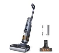 JONR ED12 Pro Aspiradora Húmeda y Seca, 3 en 1 Mopa Eléctrica Sin Cable, Limpieza de Tres Lados, Auto-Limpieza con Agua Caliente, Secado con Aire Caliente para Suelos Duros y Pelo de Mascotas