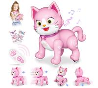JONRRYIN Gato Robot para Niños, Robot Teledirigido Inteligente, Juguetes Robot Toque Interactivos Música Baile, Regalos Creativos para Niños y Niñas 3-12 Años