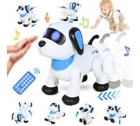 JONRRYIN Perro Robot para Niños, Robot Teledirigido, Robot Programable Música Dance, Juguetes Robot Interactivos Inteligentes, Regalos Creativos para Niños y Niñas 3-12 Años