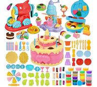 JONRRYIN Plastilina para Niños, 102 Piezas Herramientas Plastilina Playdoh, 4 in 1 Moldes Plastilina Accesorios Regalo Juegos Educativos Niños 3 4 5 6 Años