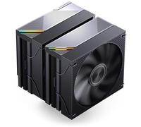 Jonsbo CA90 - Refrigerador de CPU - Negro | Dual Tower Cooler con ventiladores PWM ARGB de 120 mm y 130 mm, 6 tubos de calor y contacto directo
