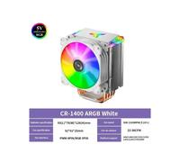 JONSBO CR-1400 ARGB, Enfriador de CPU de Torre con 4 Tubos de Calor, 5V 3 Pines, Refrigerado por Aire, Compatible con Intel LGA1700, AMD 2011 V3, X99 CR1400 Black