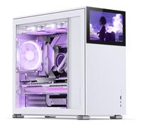 Jonsbo Caja ATX D41 STD, visor de vidrio templado, pantalla, USB 3.2, blanco