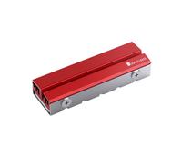 JONSBO M.2-6 Disipador de Calor de Estado SóLido 2280 Chaleco TéRmico Nvme HDD Ssd Todo Aluminio M2 Ngff Enfriador Multifuncional, Rojo