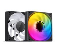 Jonsbo SL-120 ventilador con cubierta de 12CM 120mm 5V 3 pines ARGB efecto de luz PWM ventilador de refrigeración de avance/retroceso ventilador Slient de alto volumen de aire ARGB Black Reverse