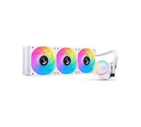 Jonsbo Refrigeración por agua TG-360 AiO - Blanco | Enfriador de agua de CPU de 360 mm con ARGB, radiador de aluminio y 3 ventiladores PWM de 120 mm