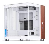 JONSBO TK-0 PC Geh?use, Mini-Tower, Mini-ITX, Tempered Glass, Holz - wei?