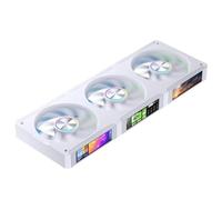 JONSBO ZC-360 Pantalla Vitrina Ventilador 5V ARGB Shenguang Computadora de Escritorio síncrona Host Conectado Ventilador Doble rodamiento de Bolas Blanco Compatible con(ZC-360 White)