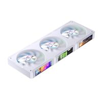 JONSBO ZC-360W - Ventilador de PC de pantalla de 3.38 x 3, software magnético de control de pantalla LCD de 3.38 pulgadas, ventilador de enlace integrado, personaliza patrones de visualización, datos