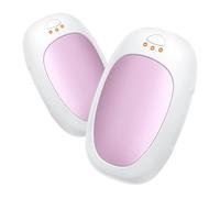 Jonwall Calentador de Manos Recargable 2 Piezas, Calienta Manos de Bolsillo Eléctrico USB Portátil Reutilizable, 3 Niveles de Calentadores de Manos para Camping Caza Golf Regalo Caliente Rosa