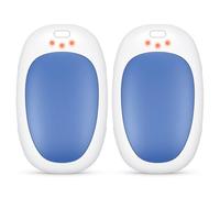 Jonwall Calentadores de Manos Recargables 2 Piezas, Eléctricos Reutilizables con USB, Portátiles de Bolsillo con 3 Niveles de Calor, Hombres y Mujeres Camping Golf (Azul)