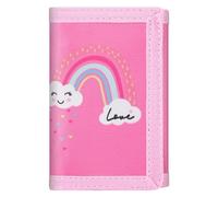 JONYEE - Cartera RFID de camuflaje de nailon con tres solapas para hombre, mini monedero con cremallera para niños, dibujos animados W1, talla S