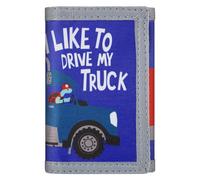 JONYEE Cartera RFID de camuflaje de nailon triple para hombres, mini monedero triple con cremallera para niños, Dibujos animados B1, S, Compacto