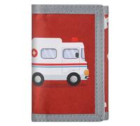 JONYEE - Cartera RFID de camuflaje de nylon con tres solapas para hombres, mini monedero con cremallera para niños, dibujos animados E1, S